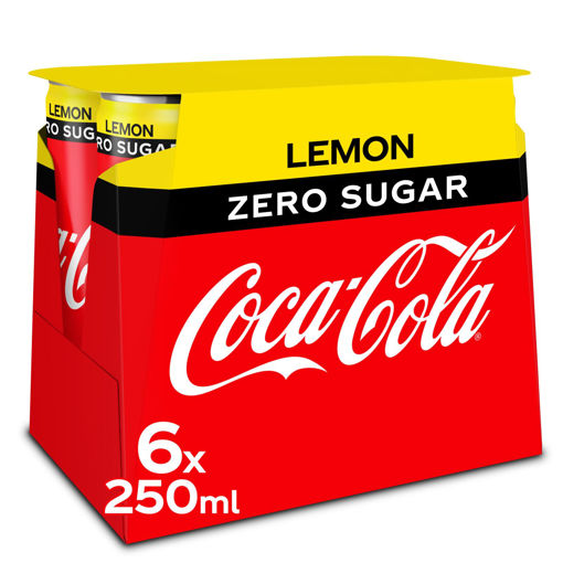 Afbeeldingen van COCA COLA ZERO LEMON BLIK 6X25CL