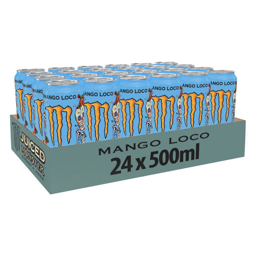 Afbeeldingen van MONSTER ENERGY JUICE MANGO LOCO BLIK 24X50CL
