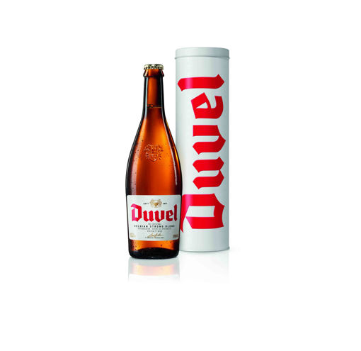 Afbeeldingen van DUVEL METALEN KOKER 75CL