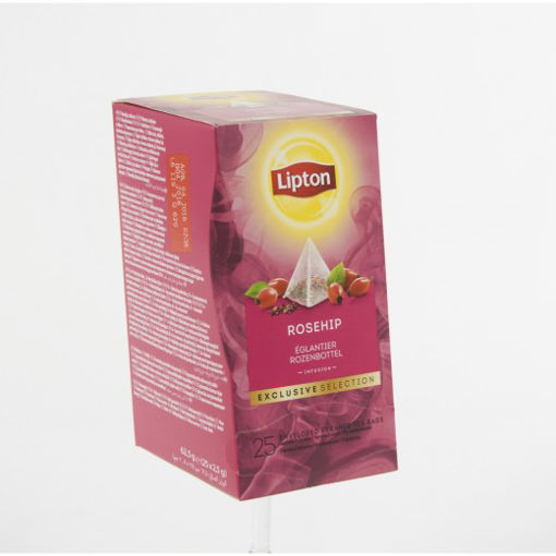 Afbeeldingen van LIPTON EXCLUSIVE SELECTION ROZEBOTTEL PYRAMID DOOS 25 ST