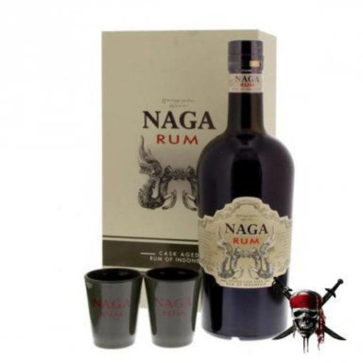 Afbeeldingen van NAGA RUM 40° 70CL + 2 GLAZEN