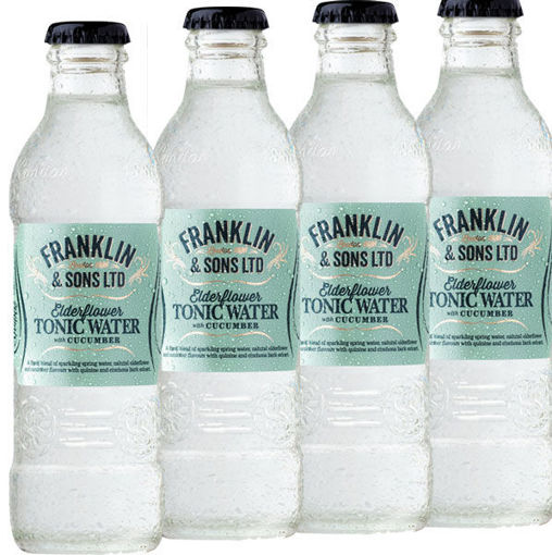 Afbeeldingen van FRANKLIN'S ELDERFLOWER CUCUMBER 4X20CL