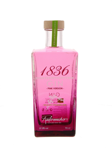 Afbeeldingen van 1836 BELGIAN ORGANIC GIN PINK 70CL