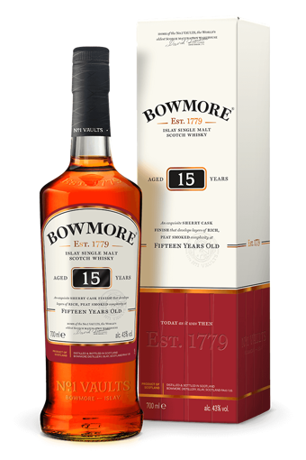 Afbeeldingen van BOWMORE 15 YEAR OLD 43° 70CL