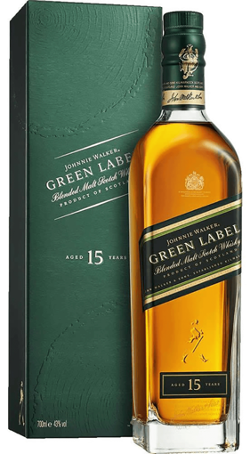 Afbeeldingen van JOHNNIE WALKER GREEN LABEL 15Y 43° 70CL