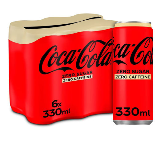 Afbeeldingen van COCA COLA ZERO NO CAFFEINE BLIK 6X33CL