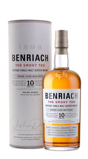 Afbeeldingen van BENRIACH THE SMOKY TEN 10 YEARS 46° 70CL