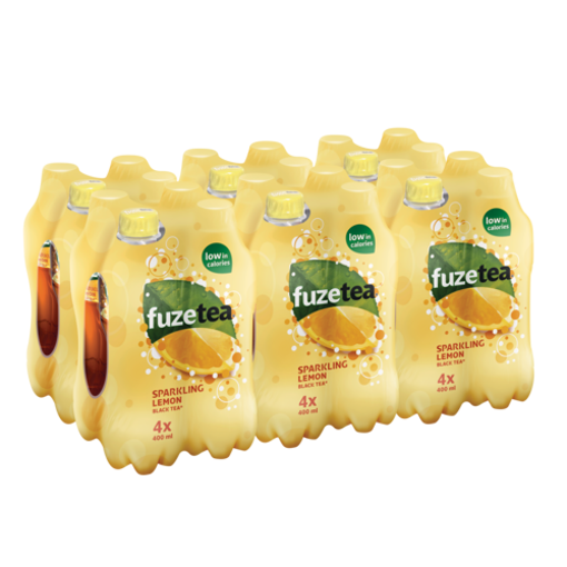 FUZE TEA SPARKLING BLACK TEA PET 6X4X40CL