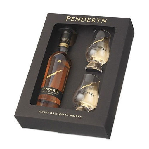 Afbeeldingen van PENDERYN SINGLE MALT MADEIRA + 2 GLAZEN