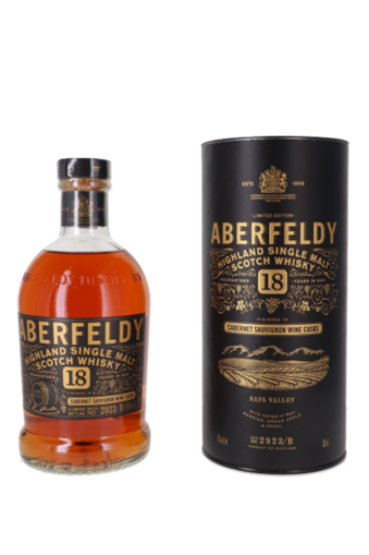 Afbeeldingen van ABERFELDY 18Y NAPA VALLEY CABERNET SAUVIGNON WINE CASKS 43° 70CL