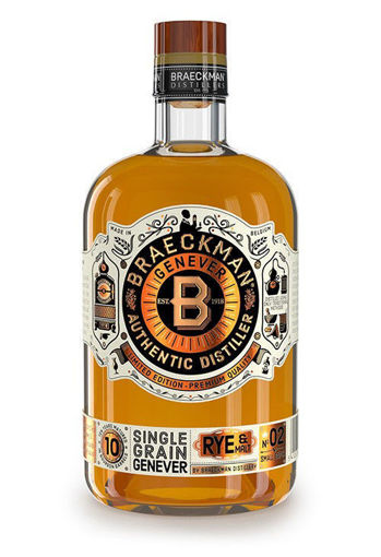 Afbeeldingen van BRAECKMAN SINGLE GRAIN AUTHENTIC GENEVER 10Y 42° 50CL