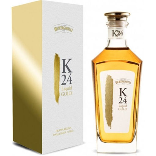 Afbeeldingen van BERTAGNOLLI K24 LIQUID GOLD GRAPPA RISERVA 42° 70CL