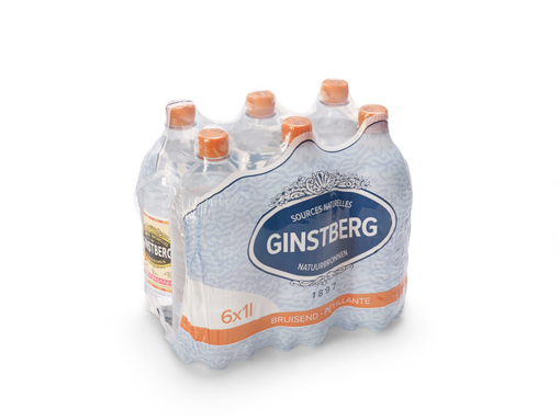 Afbeeldingen van GINSTBERG BRUISEND MINERAALWATER PET 6X1L
