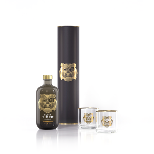 Afbeeldingen van BLIND TIGER IMPERIAL SECRET 50CL + 2 GLAZEN