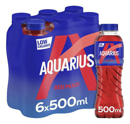 Afbeeldingen van AQUARIUS RED PEACH PET 6X50CL