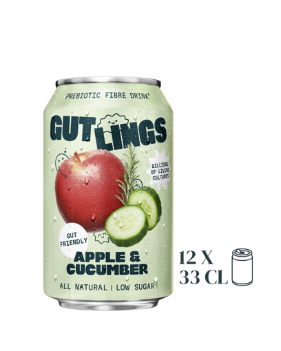 Afbeeldingen van GUT LINGS PROBIOTICS APPEL KOMKOMMER 12X33CL