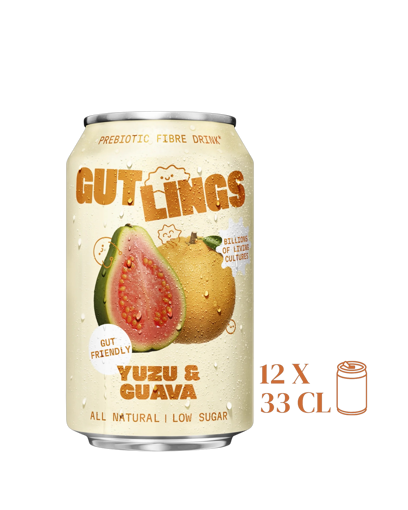 Afbeeldingen van GUT LINGS PROBIOTICS YUZU GUAVA 12X33CL