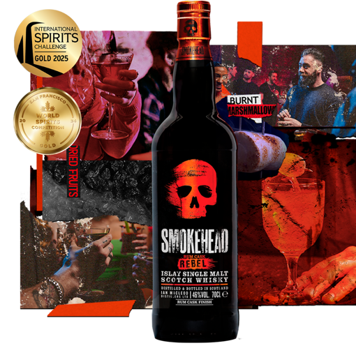 Afbeeldingen van SMOKEHEAD RUM REBEL 46° 70CL